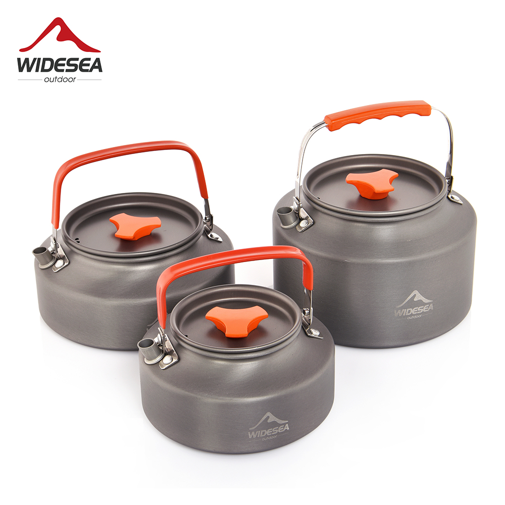 Camping Cooking Full Set - Widesea 1.1L 2L1.5L Camping กาต้มน้ํากาแฟกลางแจ้งกาต้มน้ําบนโต๊ะอาหารชุดปิกนิกอุปกรณ์เครื่องครัวการท่องเที่ยวเครื่องครัว