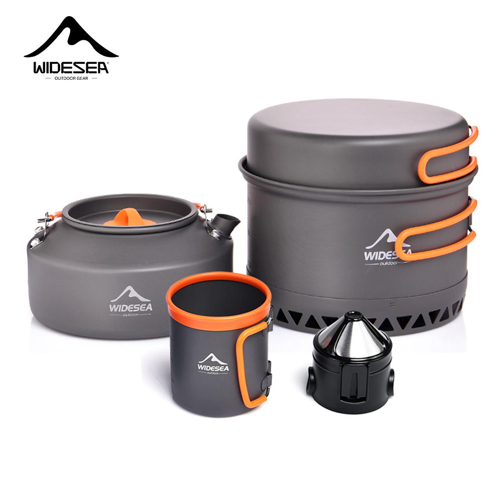 Camping Cooking Full Set - Camping Tableware ชุดเครื่องครัวกลางแจ้งหม้อกาต้มน้ําท่องเที่ยวถ้วยกาแฟ filte อุปกรณ์ครัวเกียร์เครื่องครัวเดินป่าปิคนิคท่องเที่ยว
