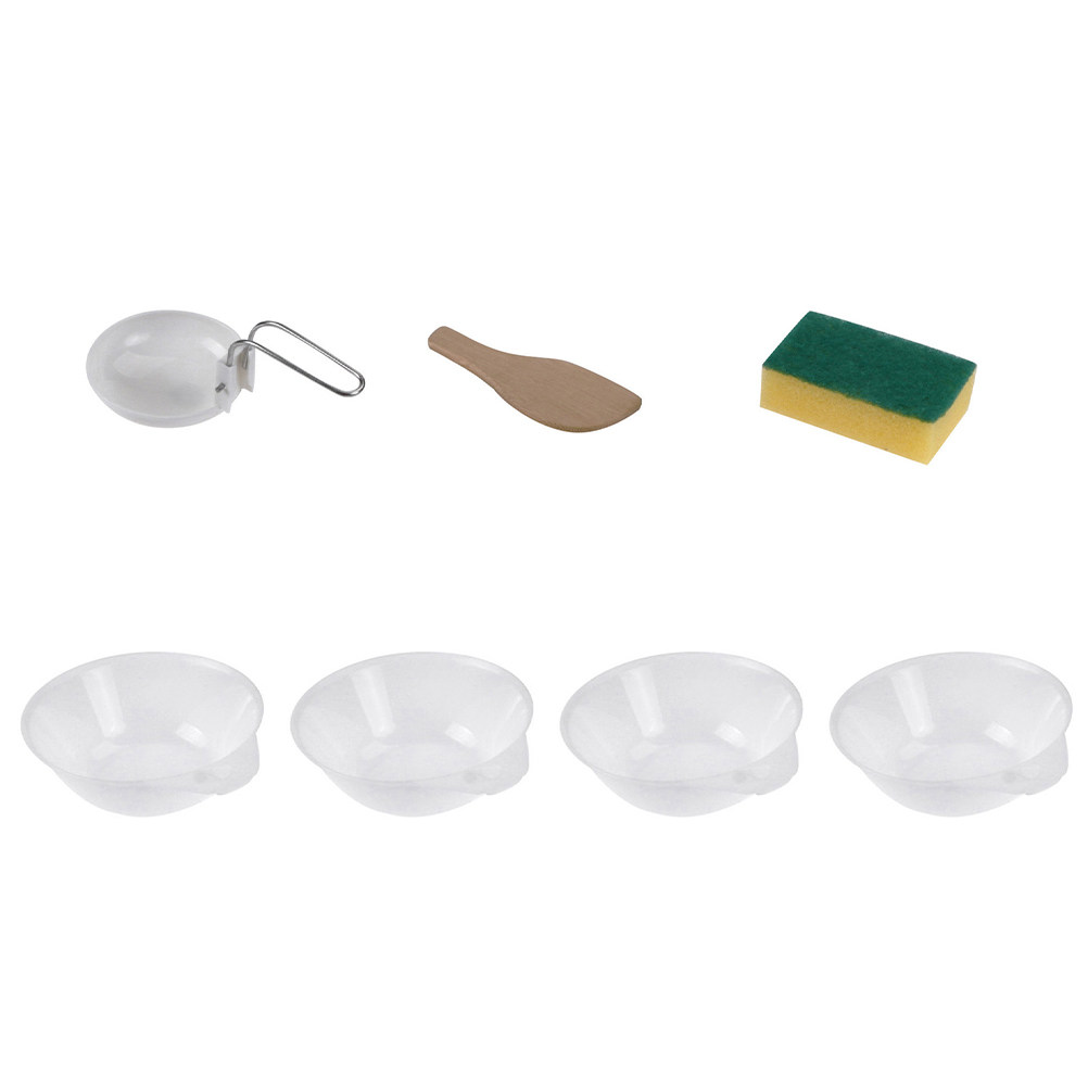 Camping Cooking Set Compact - ชุดอุปกรณ์บนโต๊ะอาหารสำหรับตั้งแคมป์ขนาดกะทัดรัด 7 ชิ้น พรีเมี่ยมน้ำหนักเบา ทนทานต่อการสึกหรอ อุปกรณ์ทำอาหารแบบพกพาสำหรับกิจกรรมกลางแจ้งและการเดินทาง