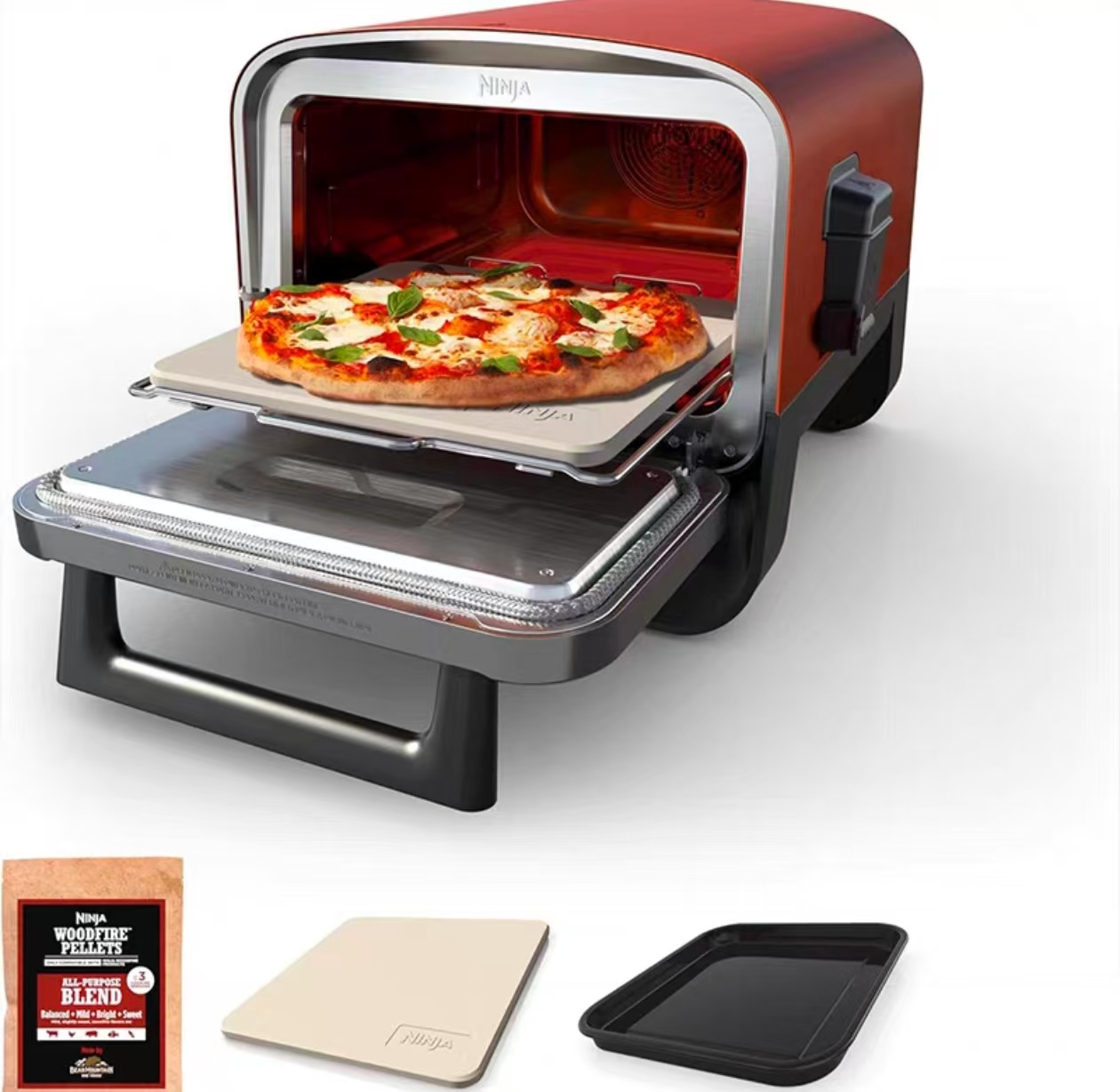 Camping Cooking Ovens - เตาอบพิซซ่ากลางแจ้ง ปี 2026 สำหรับเตาปิ้งย่างไฟฟ้าแบบพกพา เตาบาร์บีคิวรมควัน 1760W