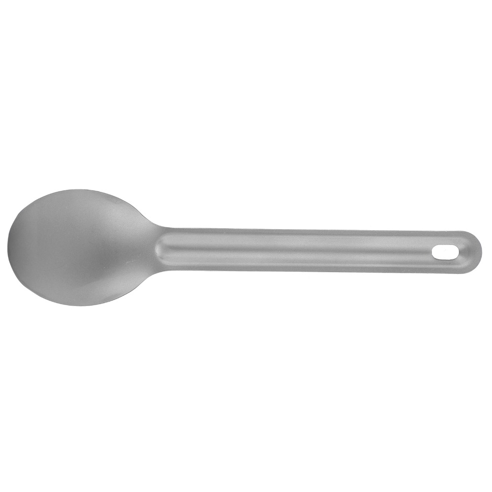 Camp Spork Set - 3 ชิ้น/เซ็ต ชุดสปอร์คไทเทเนียมน้ำหนักเบา ทนทานต่อการสึกหรอ ชุดช้อนส้อมไทเทเนียมแบบพกพา ด้ามยาว