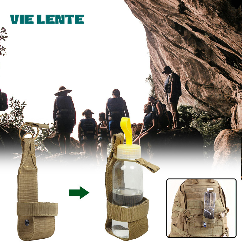 Camping Cooking Bag - ขวดน้ํากระเป๋าแบบพกพาทหารท่องเที่ยวกลางแจ้งเดินป่าผู้ถือขวดน้ํากาต้มน้ํา Carrier Bag อุปกรณ์ตั้งแคมป์