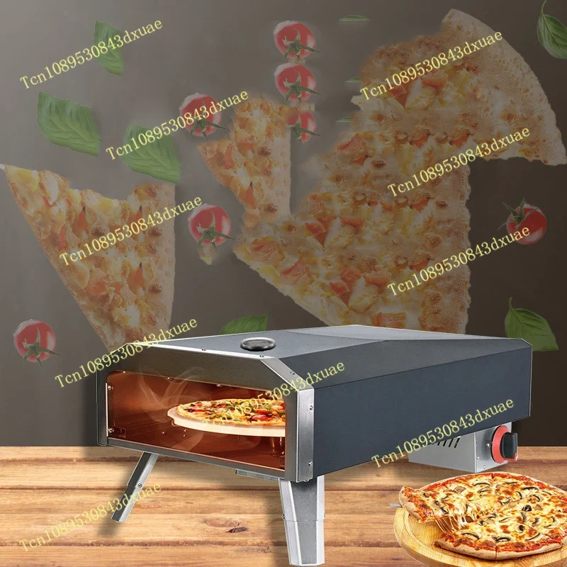 Camping Cooking Ovens - เตาอบพิซซ่าแก๊สพับได้แบบพกพา หมุนได้ สำหรับใช้งานกลางแจ้ง ขนาด 12 นิ้ว