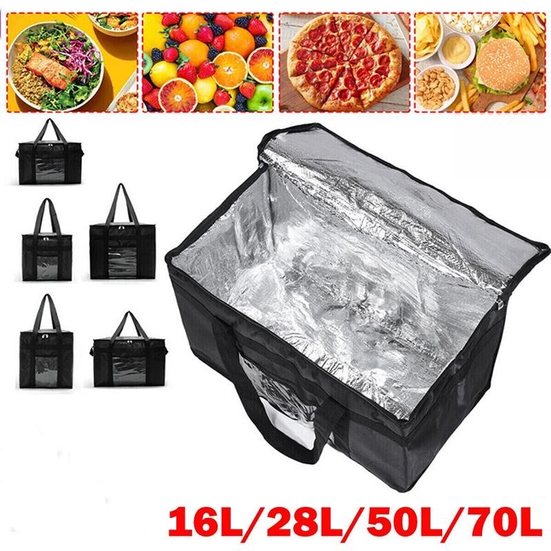 Camping Cooking Food - ถุงเก็บความเย็นด้วยฉนวนเก็บความเย็นได้70L เพื่อรักษาความแบบพกพาความจุขนาดใหญ่ของความเย็นกระเป๋าใส่ข้าวกลางวันมีซิปถุงฟอยล์ดีบุกสำหรับปิกนิกตั้งแคมป์