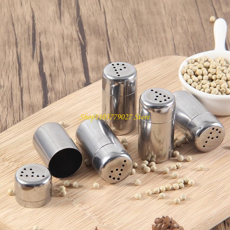 Camping Cooking Set For 4 - C4DF ชุดสแตนเลสสตีลเกลืออเนกประสงค์ 4 เครื่องปรุงรสกล่องเครื่องเทศสำหรับตั้งแคมป์และทำอาหารกลางแจ้ง