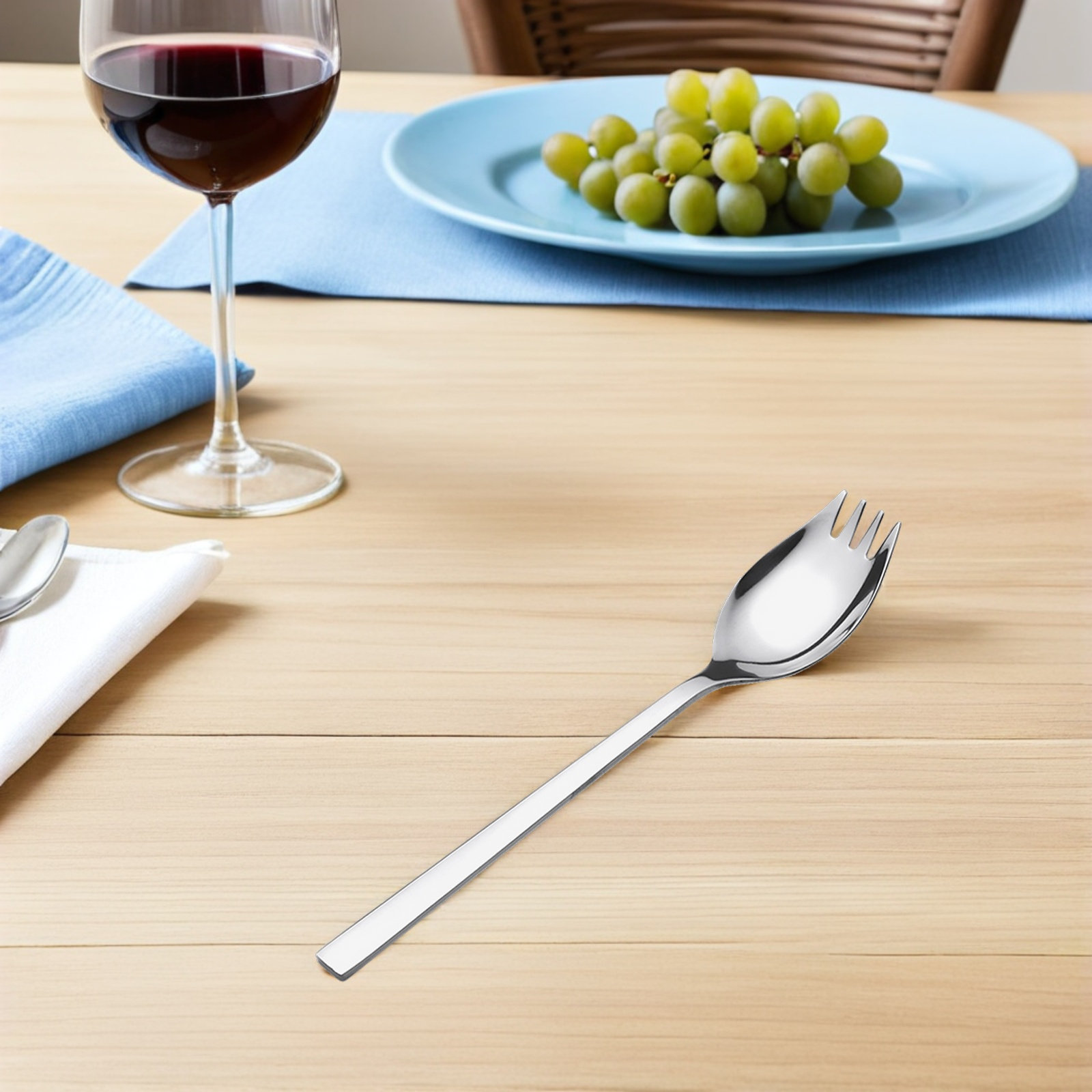 ชุดช้อนส้อมสแตนเลส 4 ชิ้น ด้าม - Camp Spork Set บทวิจารณ์และราคา
