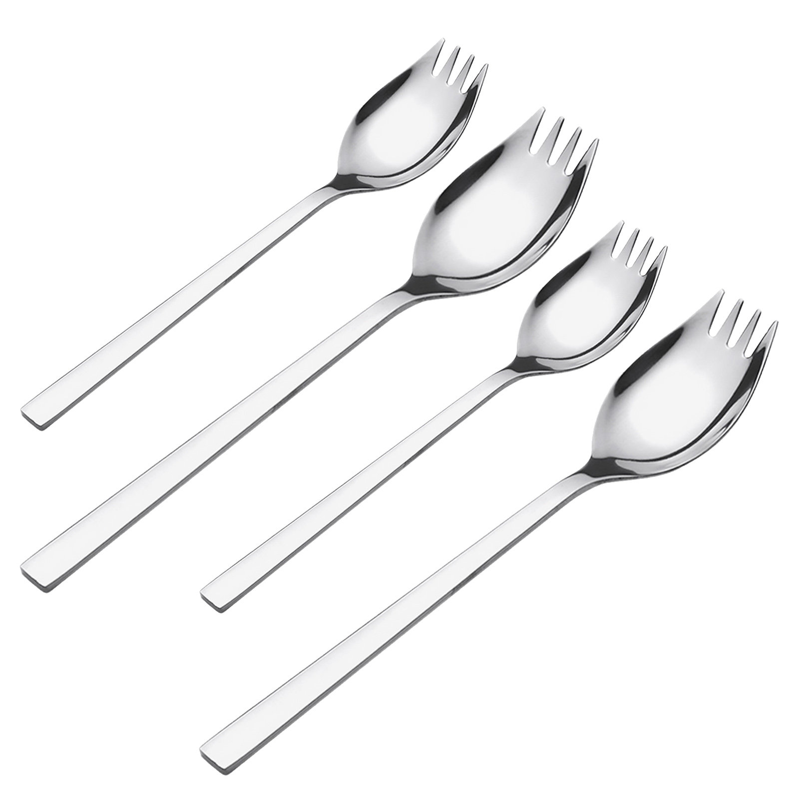 ชุดช้อนส้อมสแตนเลส 4 ชิ้น ด้าม - Camp Spork Set บทวิจารณ์และราคา
