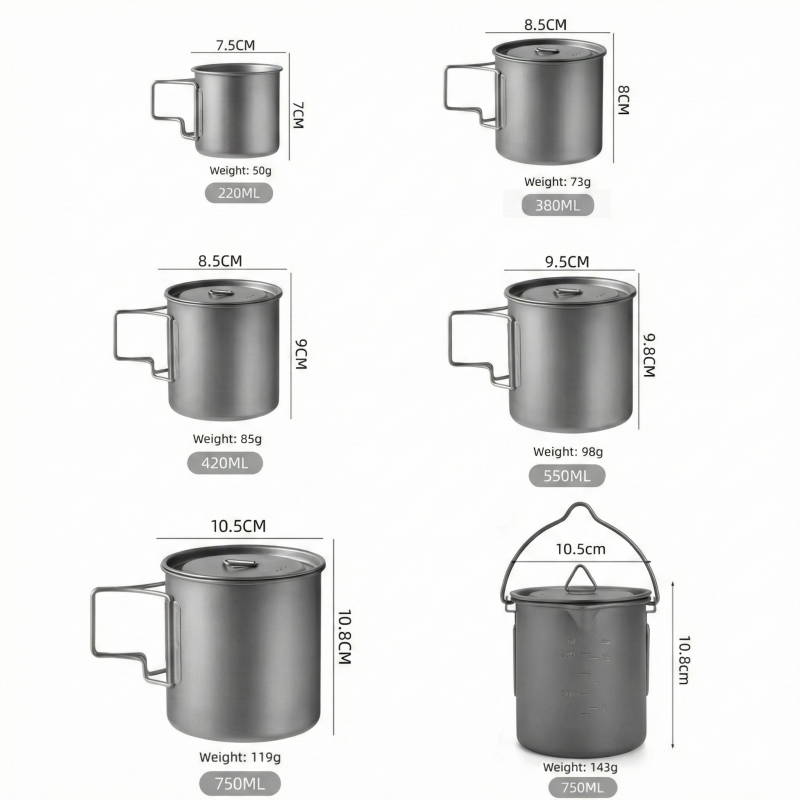 แก้วตั้งแคมป์ไทเทเนียมพร้อมที่ - Camping Cooking Pack บทวิจารณ์และราคา