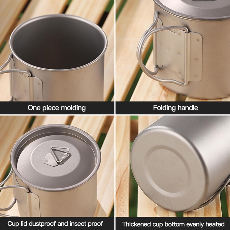 แก้วตั้งแคมป์ไทเทเนียมพร้อมที่ - Camping Cooking Pack บทวิจารณ์และราคา