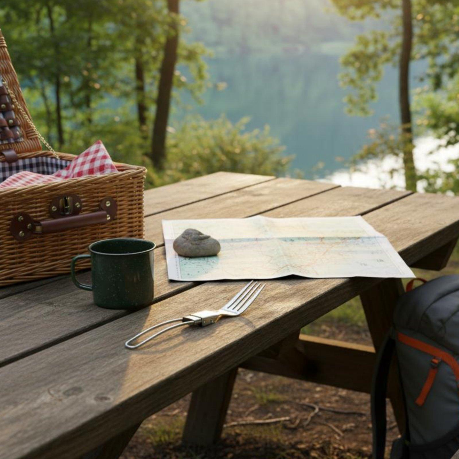 ชุดช้อนส้อมพับได้ ชุดภาชนะสแตน - Camping Cooking Set Compact บทวิจารณ์และราคา