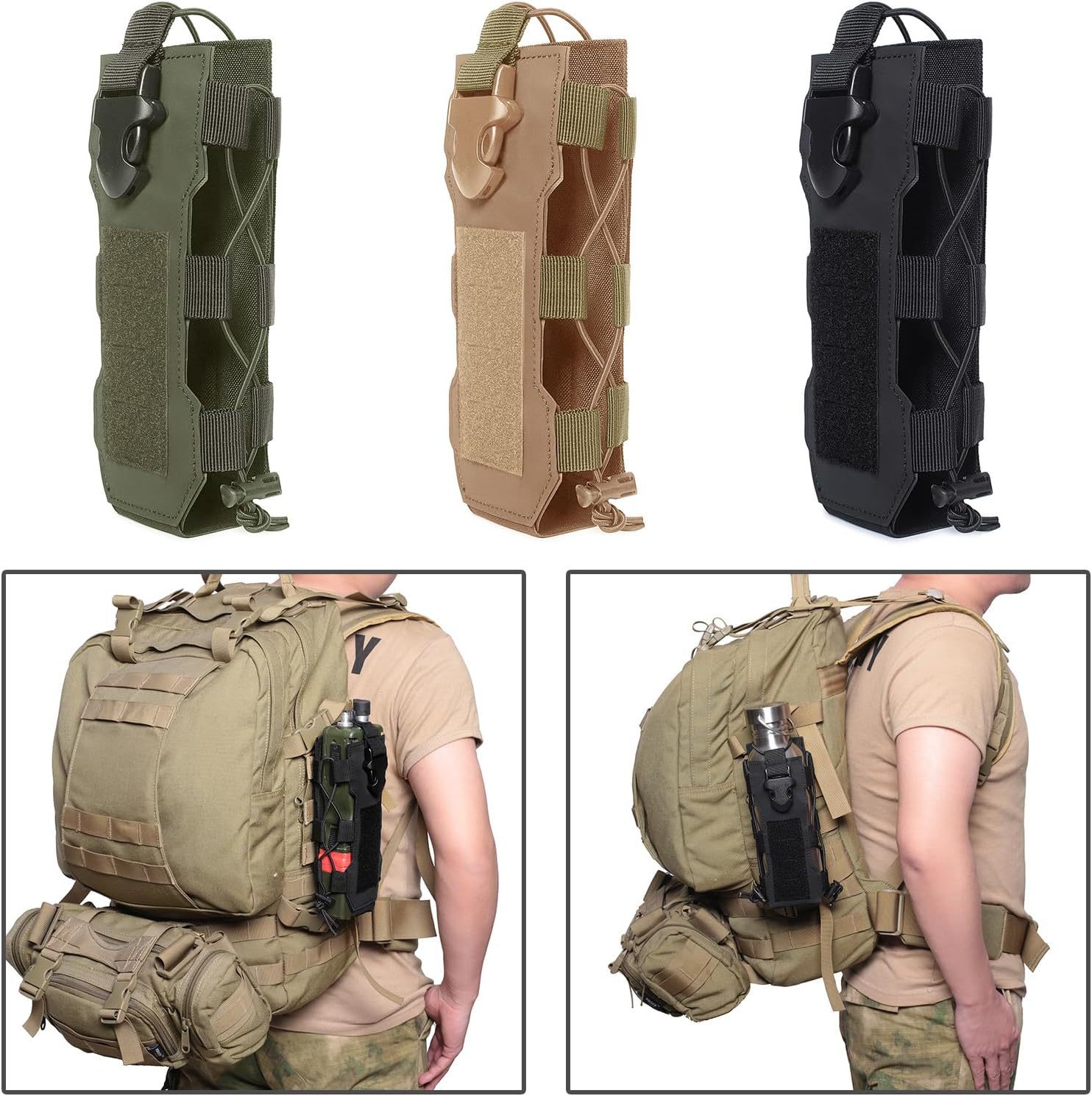 กระเป๋าใส่ขวดน้ำแบบ Molle  ซอง - Camping Cooking Bag บทวิจารณ์และราคา