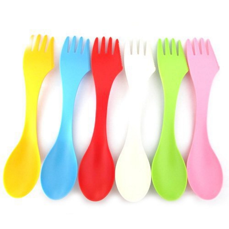 ชุดอุปกรณ์ตั้งแคมป์ 3-in-1 จำน - Camp Spork Set บทวิจารณ์และราคา