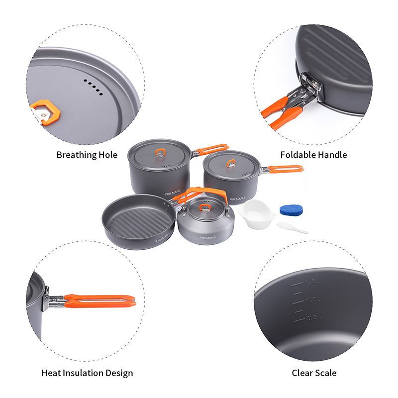 ชุดเครื่องครัว Fire Maple 4-5  - Camping Cooking Set For 4 บทวิจารณ์และราคา