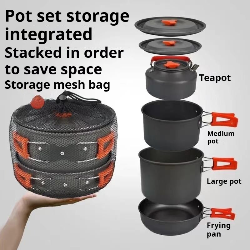 หม้อความจุขนาดใหญ่แบบพกพาสะดวก - Camping Cooking Easy บทวิจารณ์และราคา