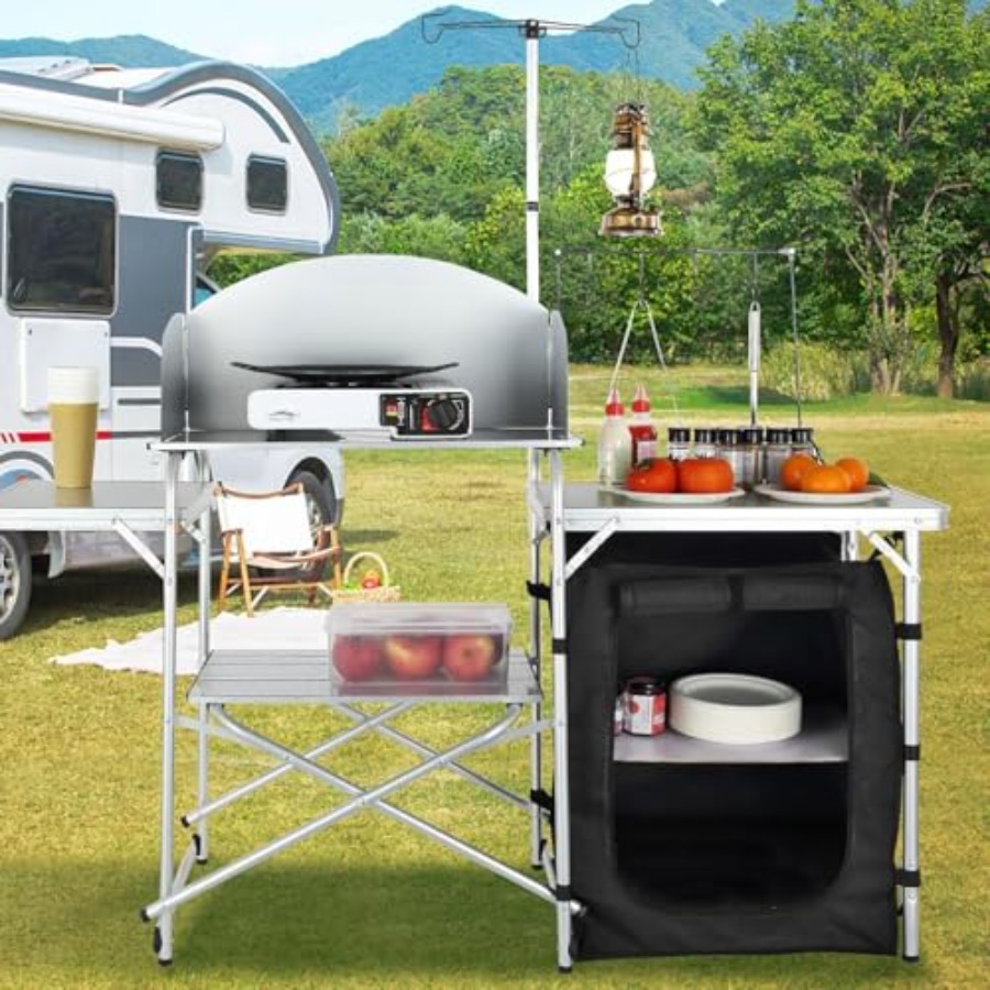 โต๊ะครัวแคมป์ปิ้งแบบพับได้ พร้ - Camping Cooking Bag บทวิจารณ์และราคา