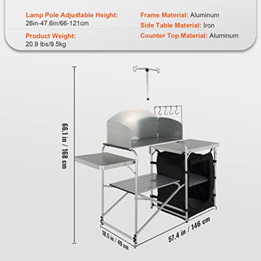 โต๊ะครัวแคมป์ปิ้งแบบพับได้ พร้ - Camping Cooking Bag บทวิจารณ์และราคา