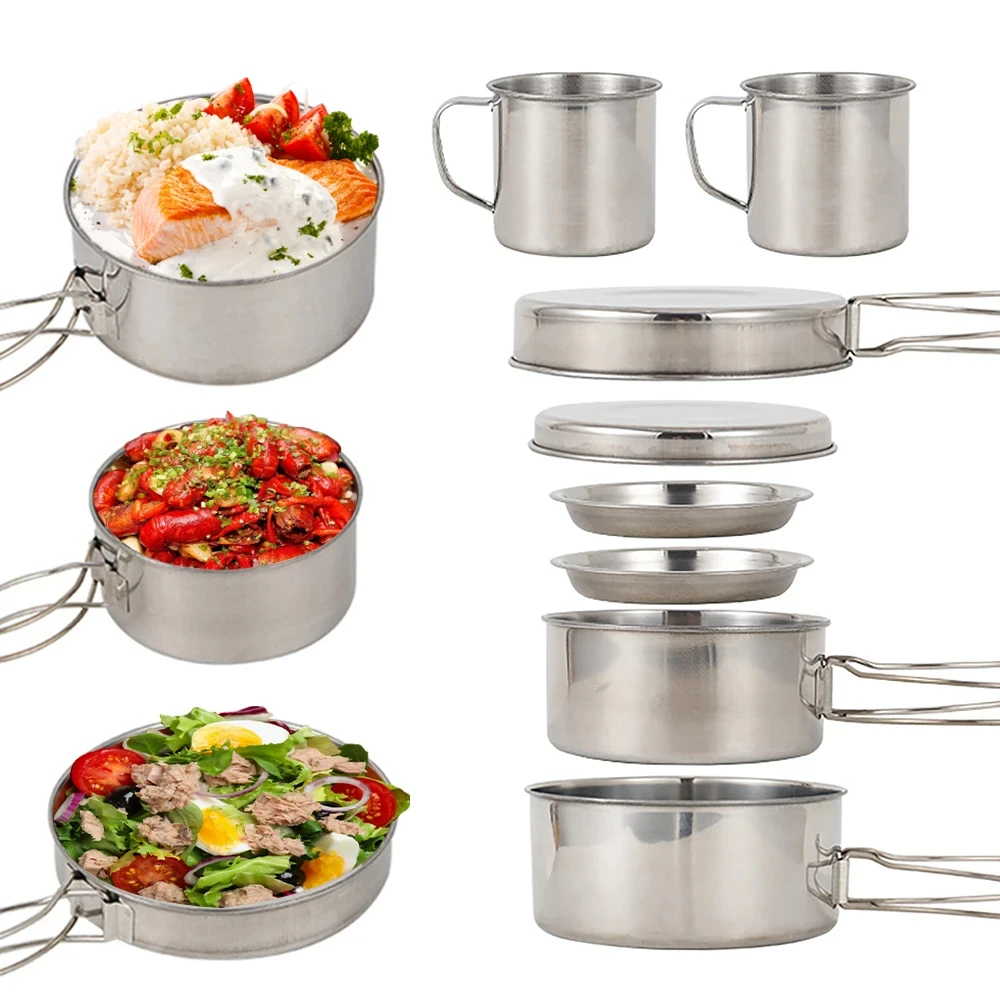 ชุดเครื่องครัวแคมป์ปิ้ง 8 ชิ้น - Camping Cooking Full Set บทวิจารณ์และราคา