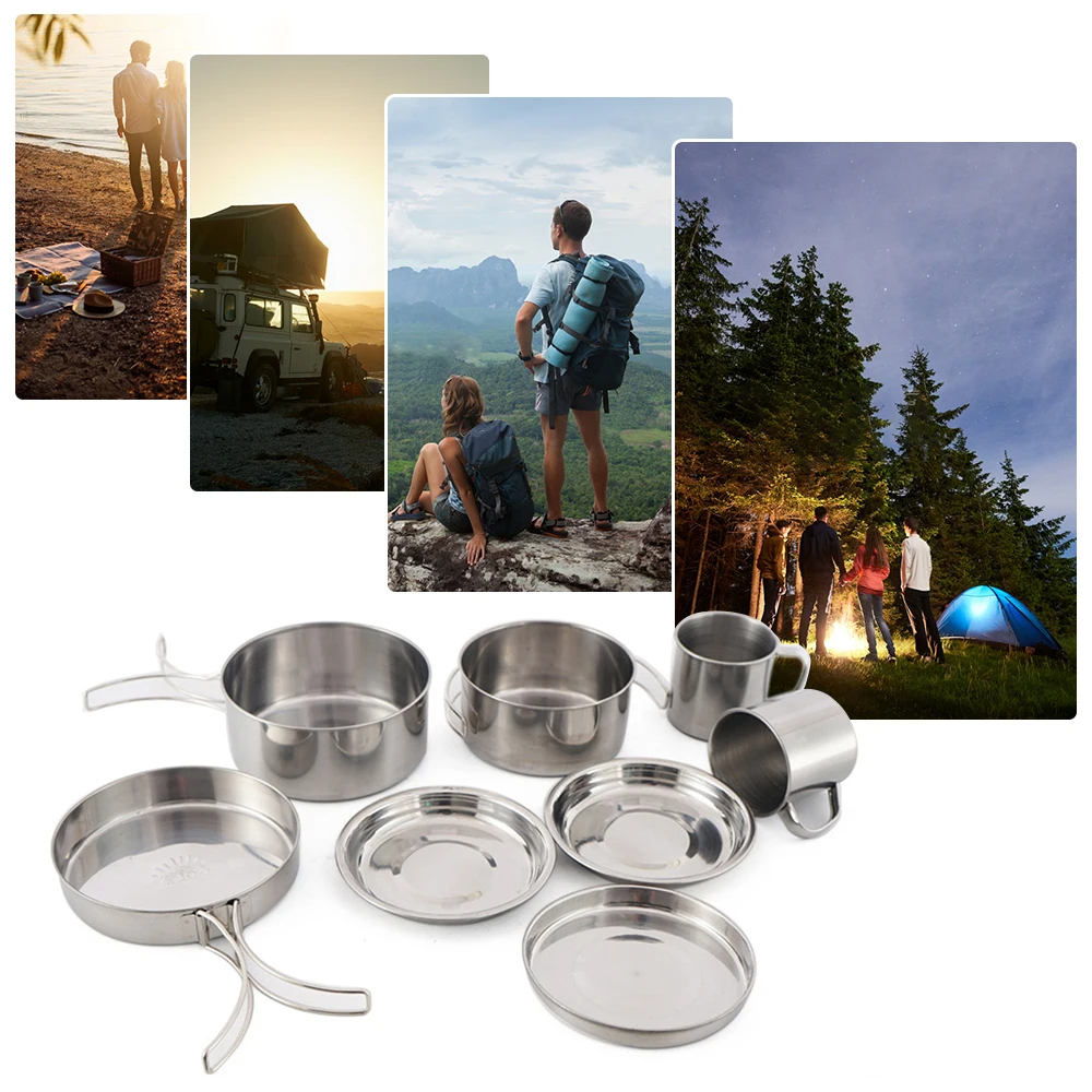 ชุดเครื่องครัวแคมป์ปิ้ง 8 ชิ้น - Camping Cooking Full Set บทวิจารณ์และราคา