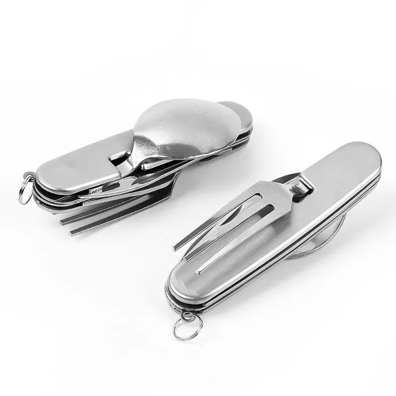 Camping ชุดสแตนเลสพับช้อนส้อมม - Camping Cooking Full Set บทวิจารณ์และราคา
