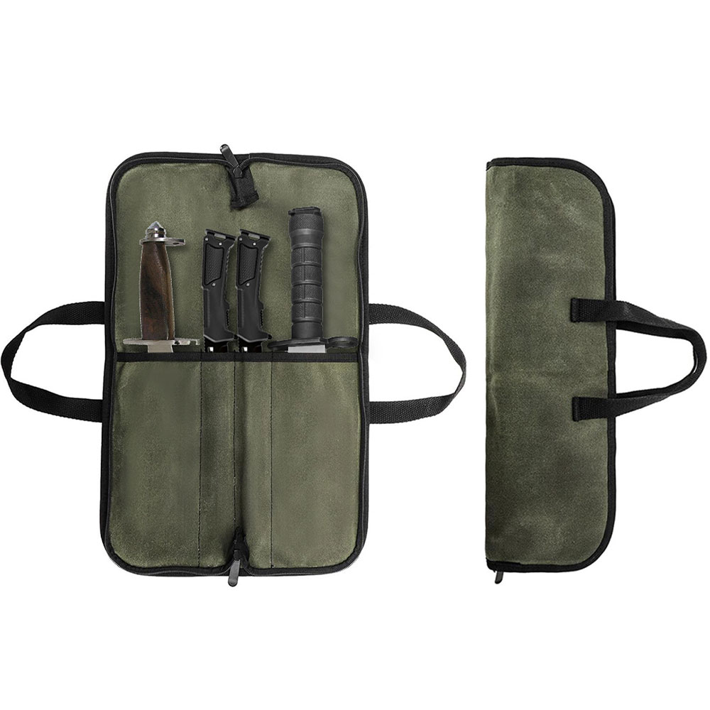 กระเป๋าใส่มีดผ้าแคนวาสเคลือบแว - Camping Cooking Bag บทวิจารณ์และราคา