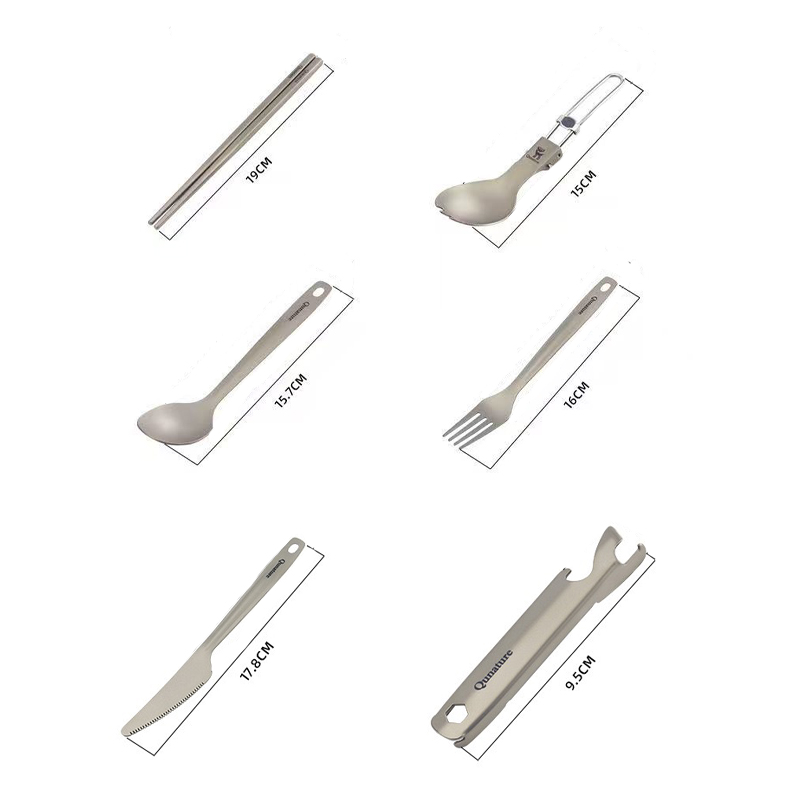 ช้อนส้อมไทเทเนียมสำหรับแคมป์ปิ - Camp Spork Set บทวิจารณ์และราคา