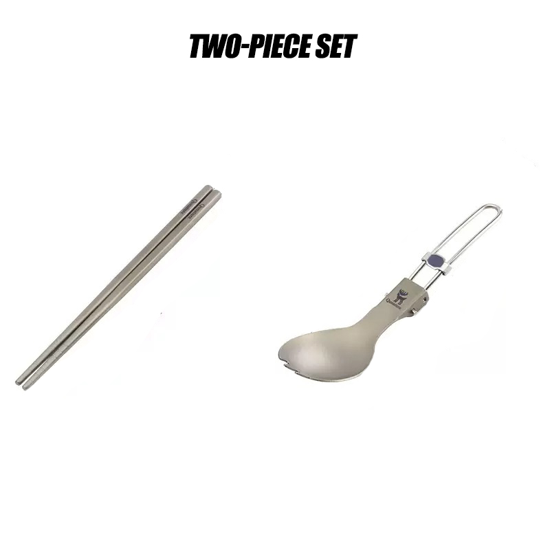 ช้อนส้อมไทเทเนียมสำหรับแคมป์ปิ - Camp Spork Set บทวิจารณ์และราคา