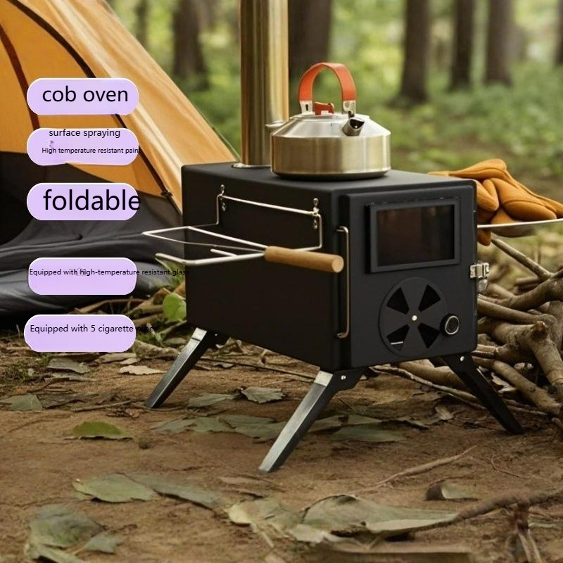 เตาตั้งแคมป์เหล็กคาร์บอนแบบพับ - Camping Cooking Easy บทวิจารณ์และราคา