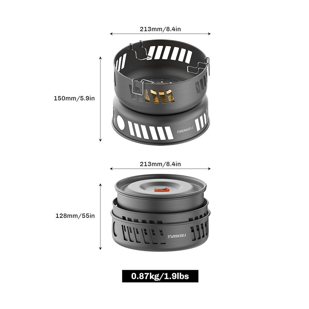 ชุดทำอาหารเมเปิ้ลไฟ set Alat m - Camping Cooking On Fire บทวิจารณ์และราคา