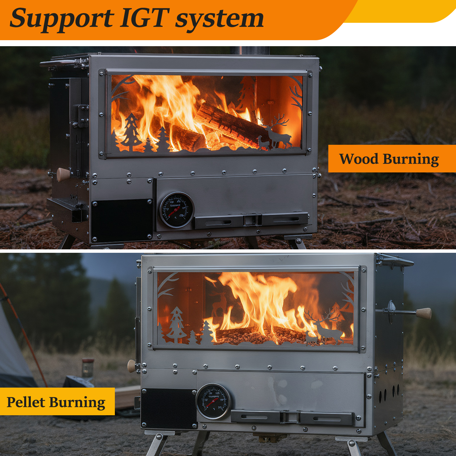 เตาแคมป์ปิ้งพร้อมเตาอบและโต๊ะแ - Camping Cooking Ovens บทวิจารณ์และราคา
