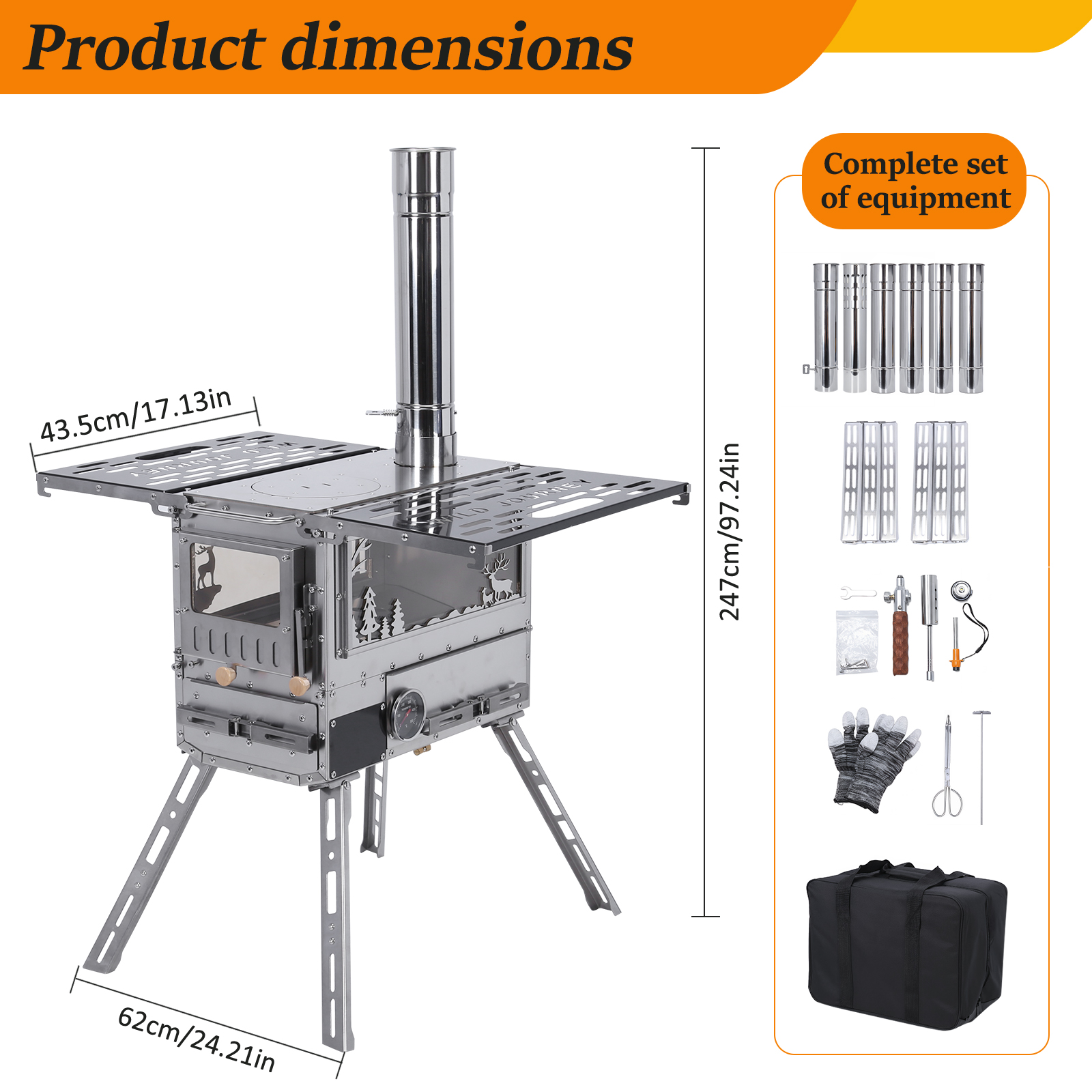 เตาแคมป์ปิ้งพร้อมเตาอบและโต๊ะแ - Camping Cooking Ovens บทวิจารณ์และราคา