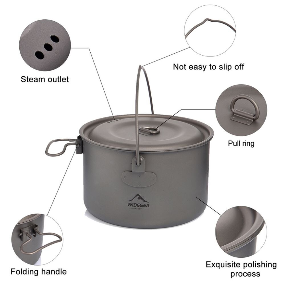 ชุดเครื่องครัวไทเทเนียมสำหรับต - Camping Cooking Full Set บทวิจารณ์และราคา
