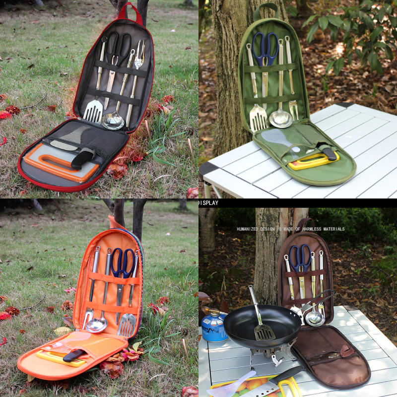 ชุดเครื่องครัว7ชิ้นสำหรับตั้งแ - Camping Cooking Pack บทวิจารณ์และราคา