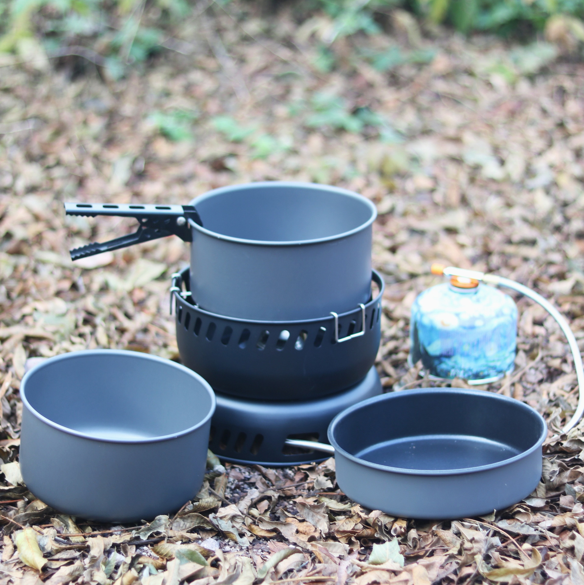 เตาแคมป์ปิ้งเตาแอลกอฮอล์หม้อทํ - Camping Cooking Full Set บทวิจารณ์และราคา