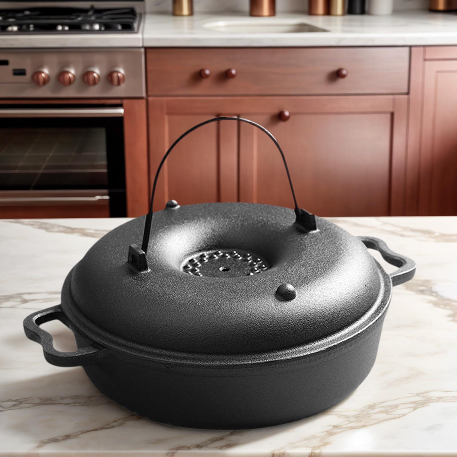 หม้อเหล็กหล่อสำหรับทำอาหาร ทนท - Camping Cooking Ovens บทวิจารณ์และราคา