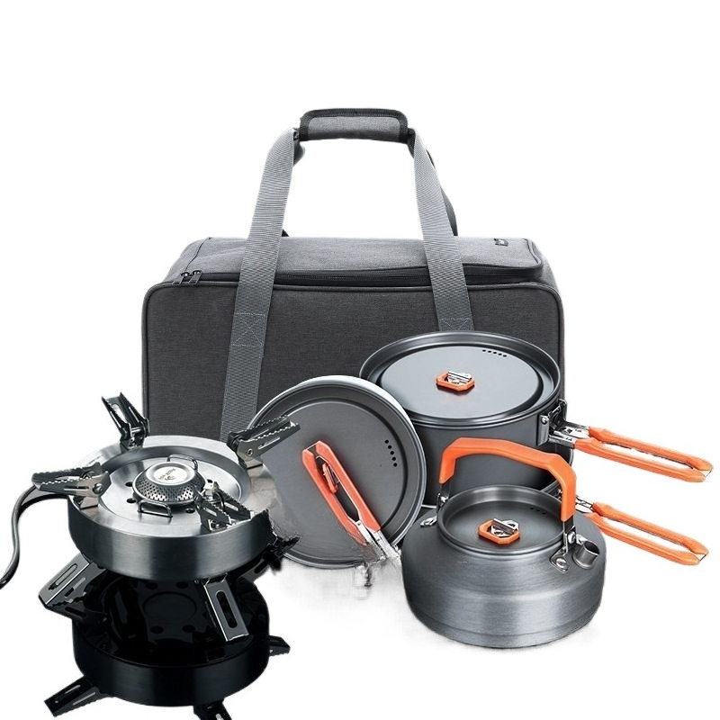 ชุดอุปกรณ์ทำอาหารกลางแจ้ง [Hot - Camping Cooking Set For 4 บทวิจารณ์และราคา