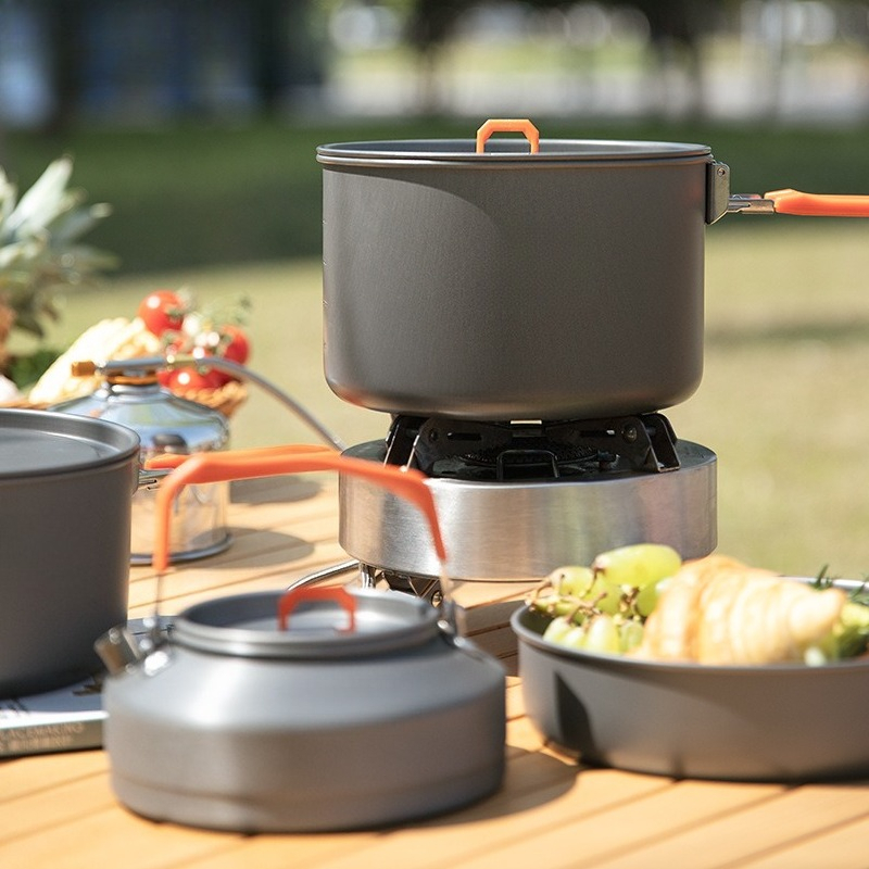 ชุดอุปกรณ์ทำอาหารกลางแจ้ง [Hot - Camping Cooking Set For 4 บทวิจารณ์และราคา