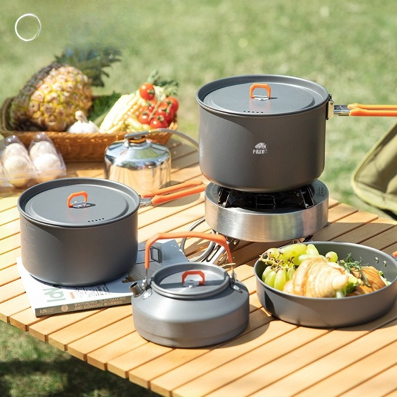 ชุดอุปกรณ์ทำอาหารกลางแจ้ง [Hot - Camping Cooking Set For 4 บทวิจารณ์และราคา