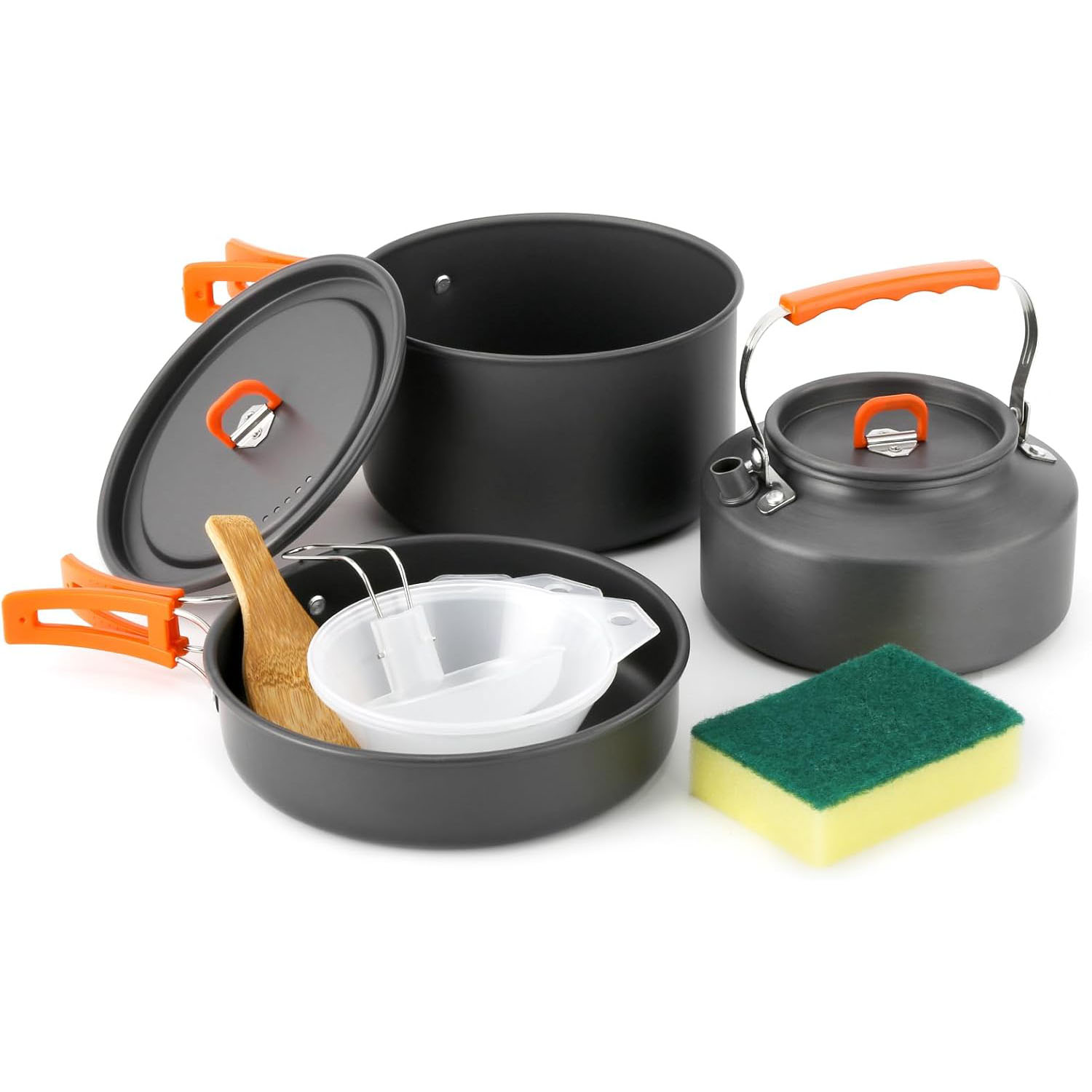 ชุดเครื่องครัวสำหรับตั้งแคมป์  - Camping Cooking Set With Kettle บทวิจารณ์และราคา