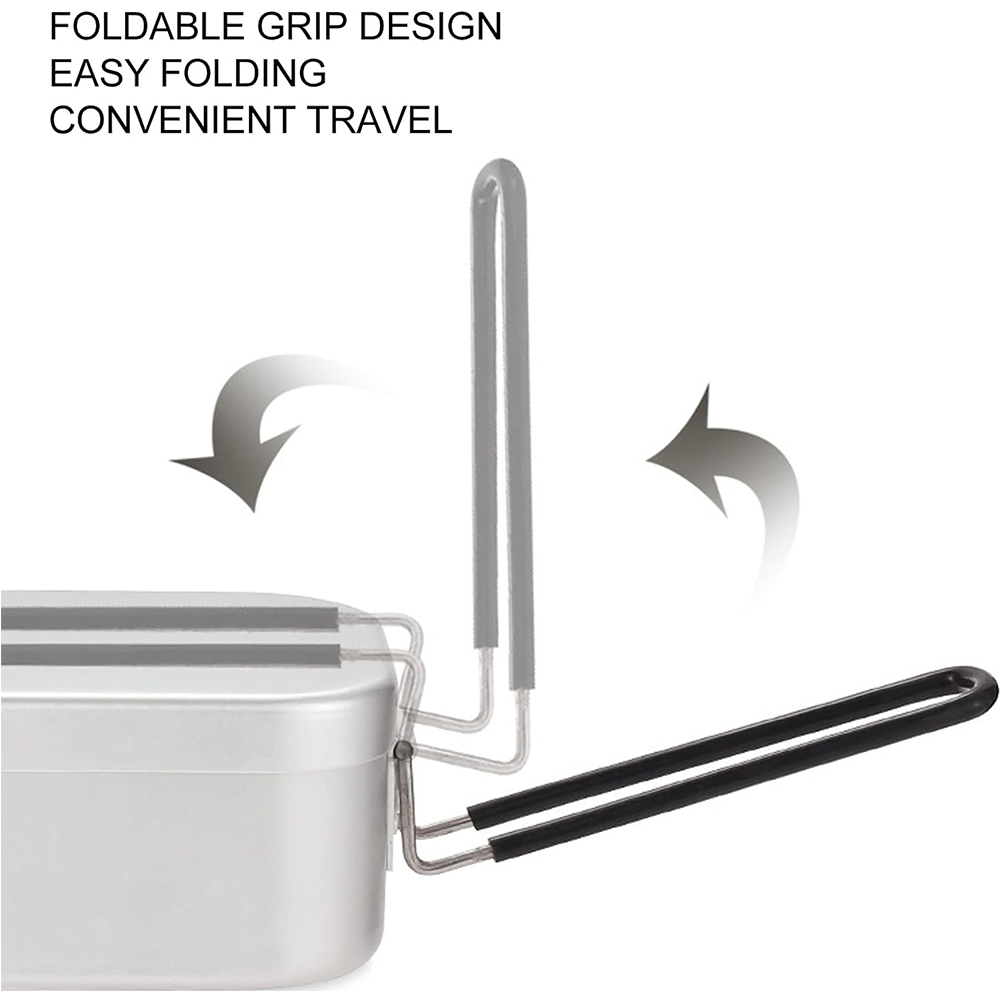 800ML อลูมิเนียมกล่องอาหารกลาง - Camping Cooking Food บทวิจารณ์และราคา
