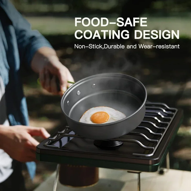 ชุดทำอาหารสำหรับตั้งแคมป์, ชุด - Camping Cooking Set With Kettle บทวิจารณ์และราคา