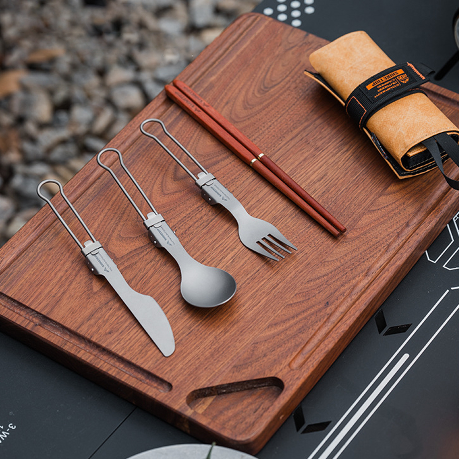 ชุดอุปกรณ์ตั้งแคมป์ไทเทเนียม ท - Camping Cooking Set Compact บทวิจารณ์และราคา