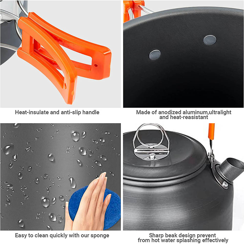 1 ชิ้น/1 เซ็ตชุดเครื่องครัวตั้ - Camping Cooking Full Set บทวิจารณ์และราคา
