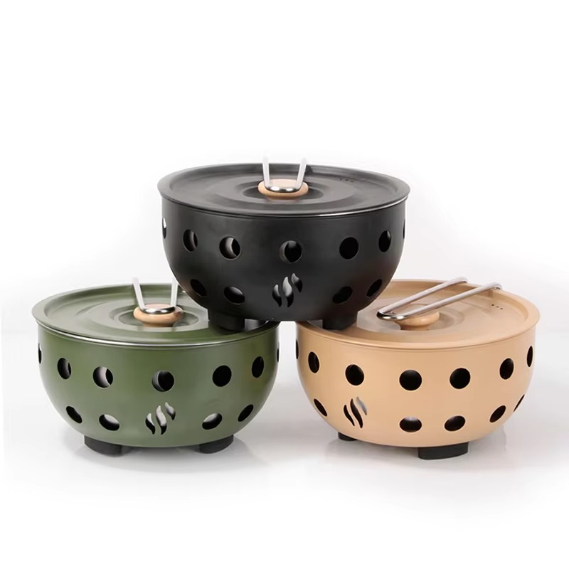 กระทะทอดแบบไม่ติดกระทะ ฝาปิดหม - Camping Cooking Set For 4 บทวิจารณ์และราคา