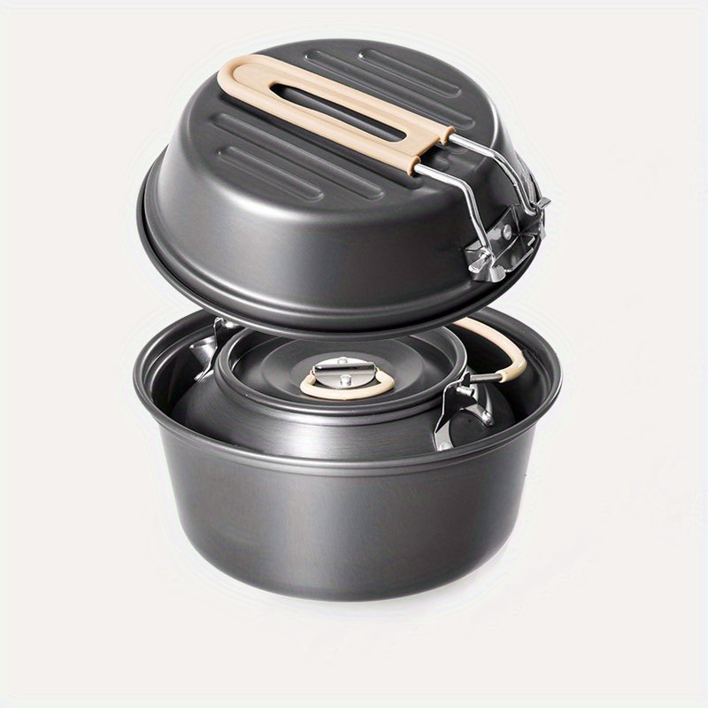 ชุดกาน้ำชาสำหรับกิจกรรมกลางแจ้ - Camping Cooking Set With Kettle บทวิจารณ์และราคา