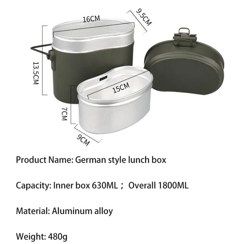 ชุดกล่องอาหารกลางวันอะลูมิเนีย - Camping Cooking Set Compact บทวิจารณ์และราคา