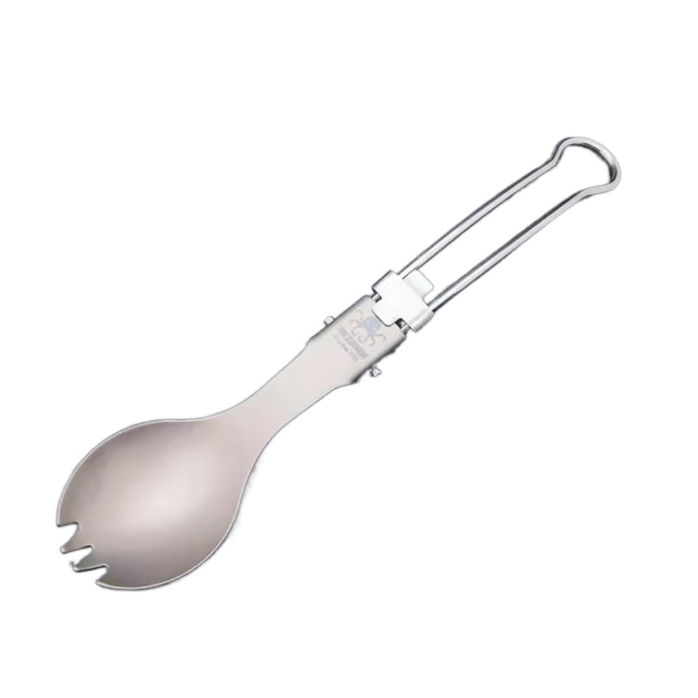 ชุดช้อนส้อมพับได้ไทเทเนียมขัดเ - Camp Spork Set บทวิจารณ์และราคา