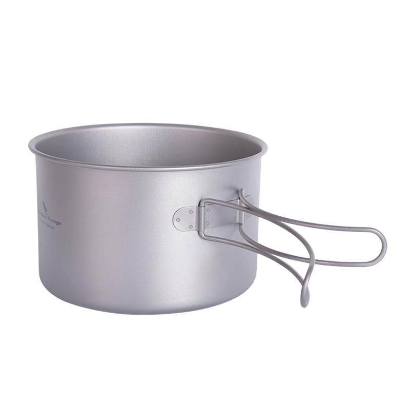 กระทะหม้อไทเทเนียม Voyage ไร้ข - Camping Cooking Set With Kettle บทวิจารณ์และราคา