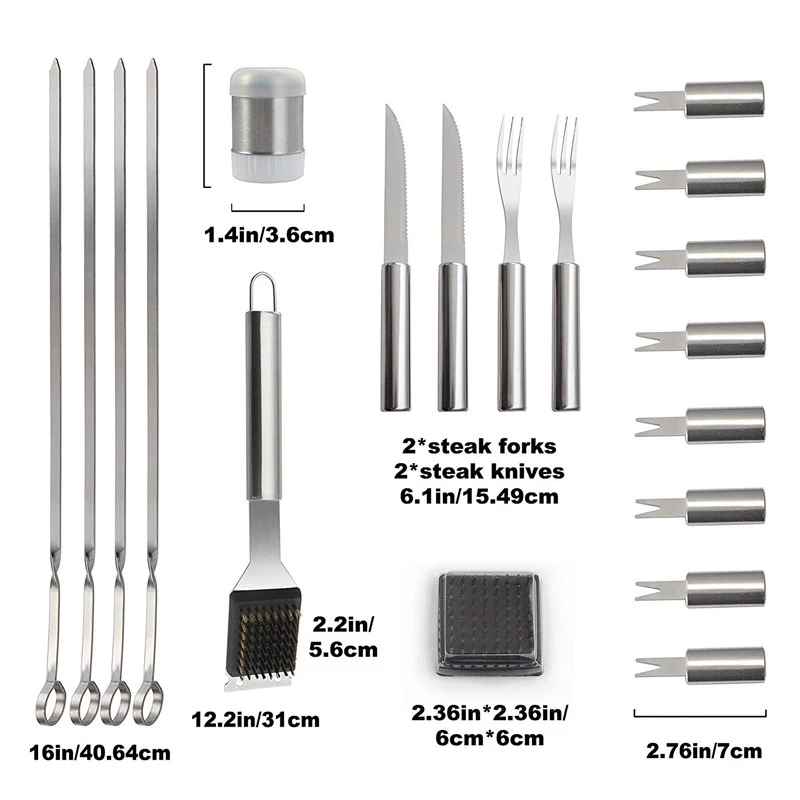 ชุดเครื่องมือบาร์บีคิวย่างบาร์ - Camping Cooking Set For 4 บทวิจารณ์และราคา