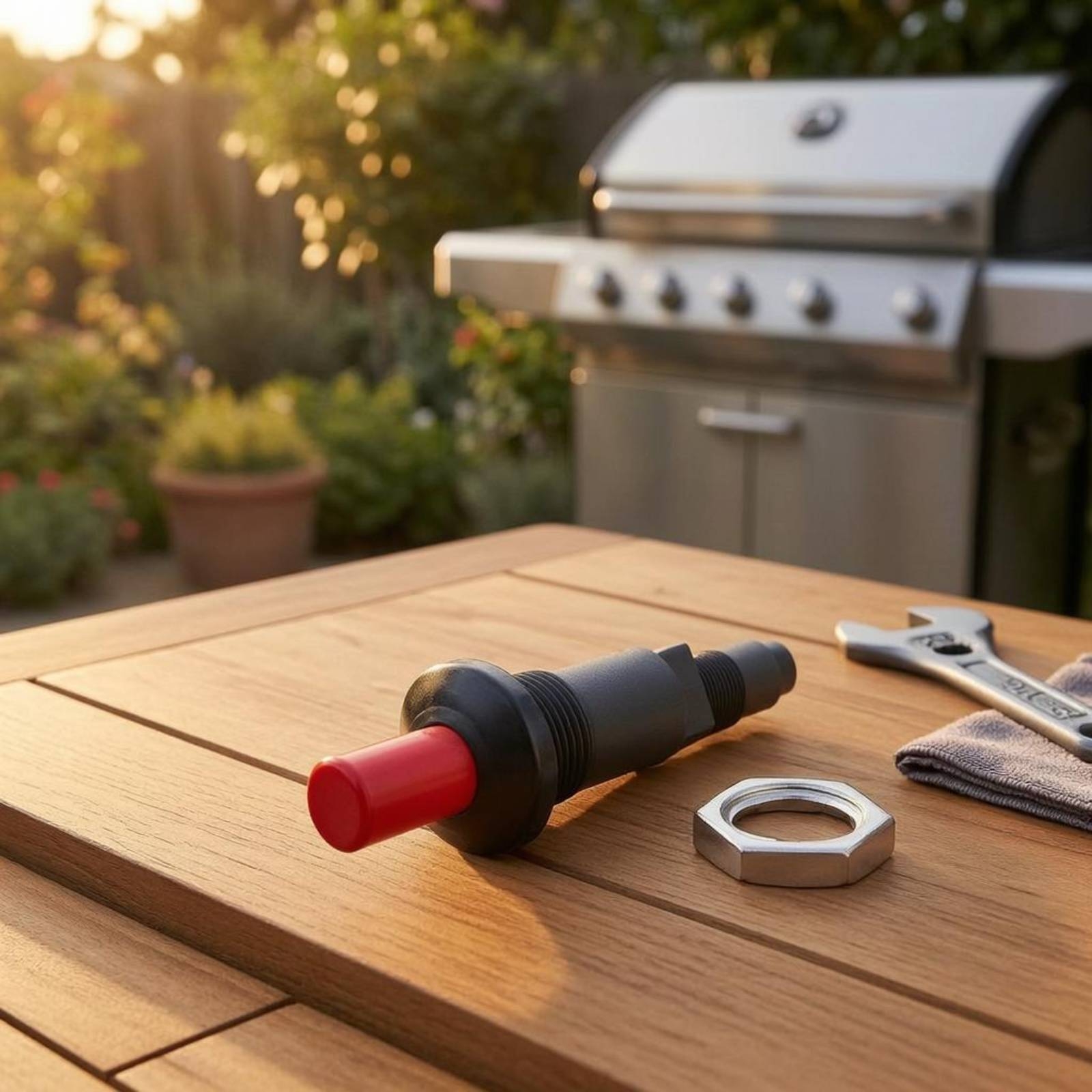 ปุ่มกดจุดไฟแบบ Piezo Spark สำห - Camping Cooking Ovens บทวิจารณ์และราคา