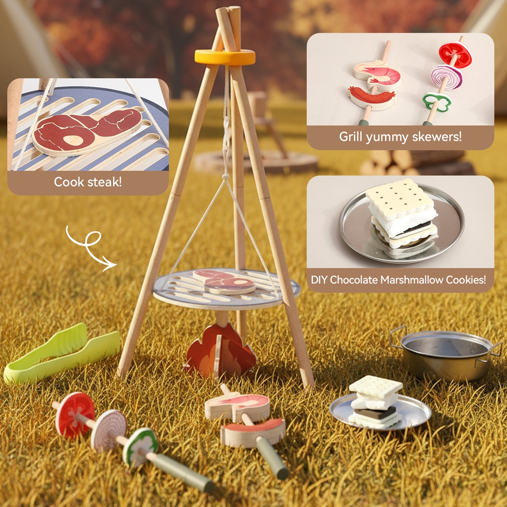 ชุดของเล่นทำอาหารมอนเตสซอรี่ ข - Camping Cooking Set For 4 บทวิจารณ์และราคา